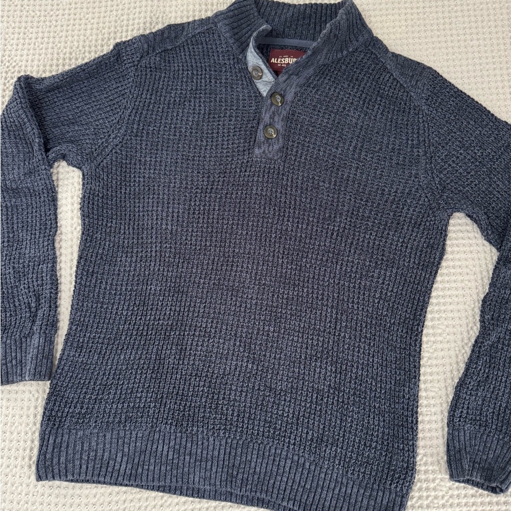 Alesbury Navy Blue Men's Sweater